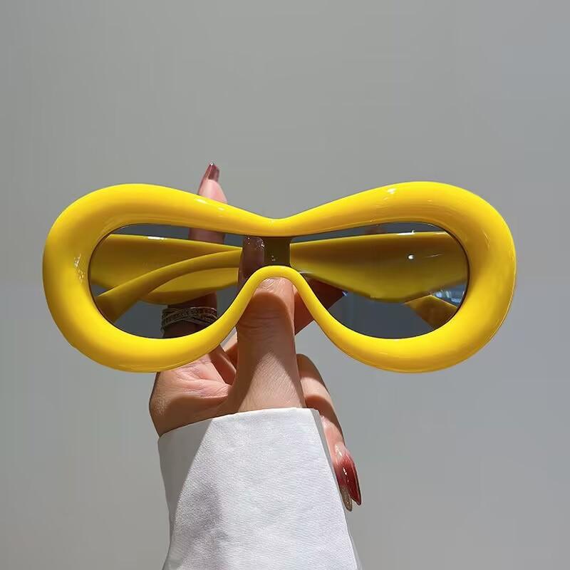 New Oval Shaped Sunglasses, Fashionable Retro Sunglasses, Glasses, UV Resistant Personalized Sunshades