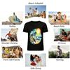 Warm Mother And Baby Seaside Print Casual Top Pure cotton T-shirt