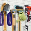 Wall Hook Gardening Tool Storage Rack Wall-mounted Sturdy Metal Shovel Organizers Large Capacity Multifunctional