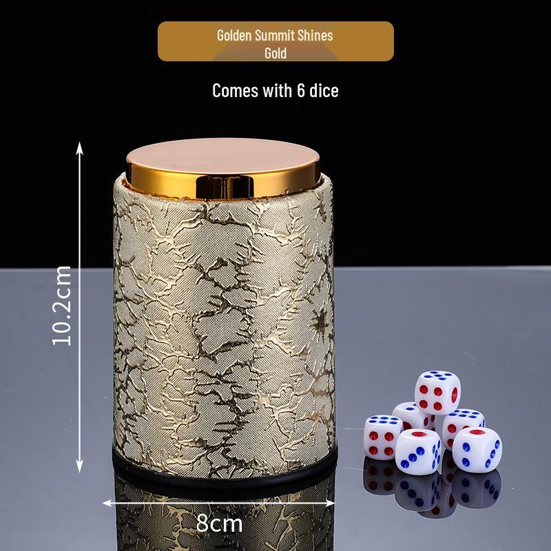 High-Grade Leather KTV Dice Shaker Cup for Bars and Nightclubs