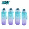 900ML Sports Water Bottle with Time Marker Leak-proof Cup Motivational Portable Water Bottle Sport Fitness BPA Free