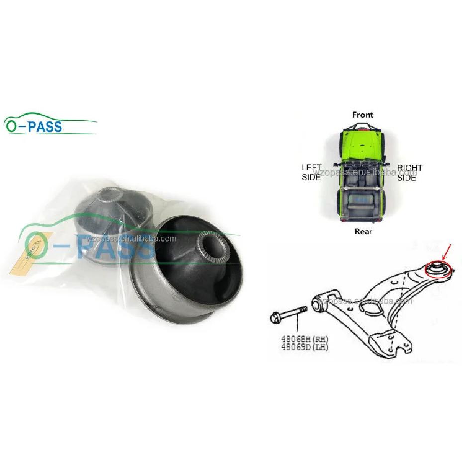 OPASS Front lower Control arm Bushing For TOYOTA Celica Ipsum Isis Matrix Prius Voltz Will WISH 2001- 48655-12170 1 Piece