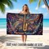 Music General Theme Beach Towel Personalized Custom Name & Text Soft Quick Dry Beach Towel for Swimming Travel