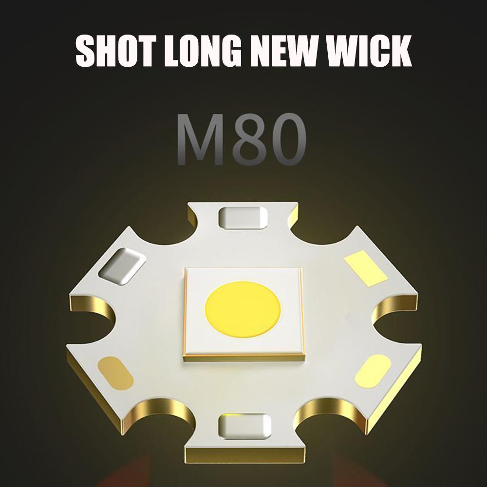 10000LM LED White Laser Built-in Battery Flash Light Emergency Spotlights 5km Most Powerful Led Flashlights Lights