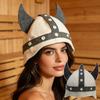 Heat Resistant Wool Felt Sauna Hat Wool Felt Material Sauna Hat Russian Banya Cap  For Sauna