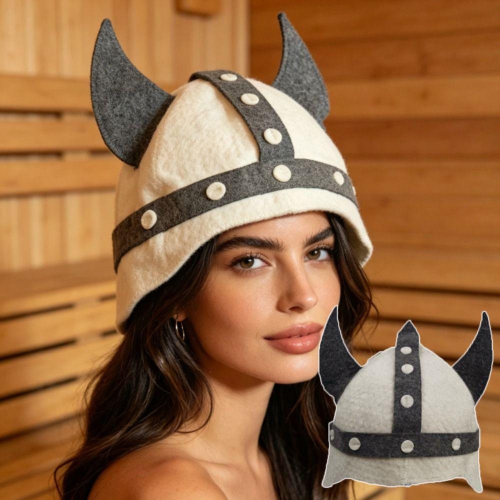 Heat Resistant Wool Felt Sauna Hat Wool Felt Material Sauna Hat Russian Banya Cap For Sauna