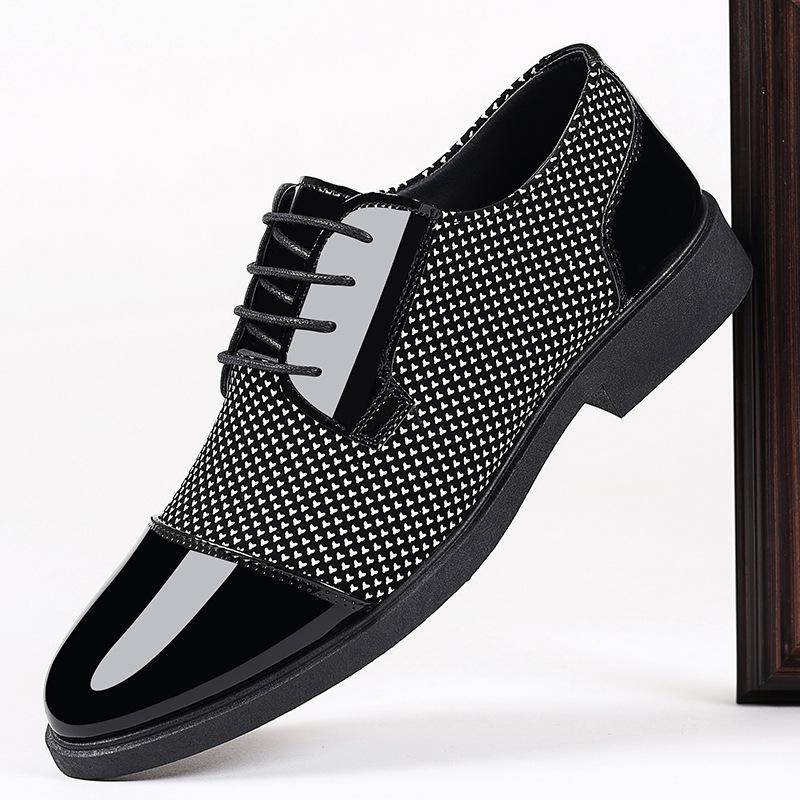 Summer new soft leather beanie shoes business men's casual leather shoes men's shoes men's derby shoes