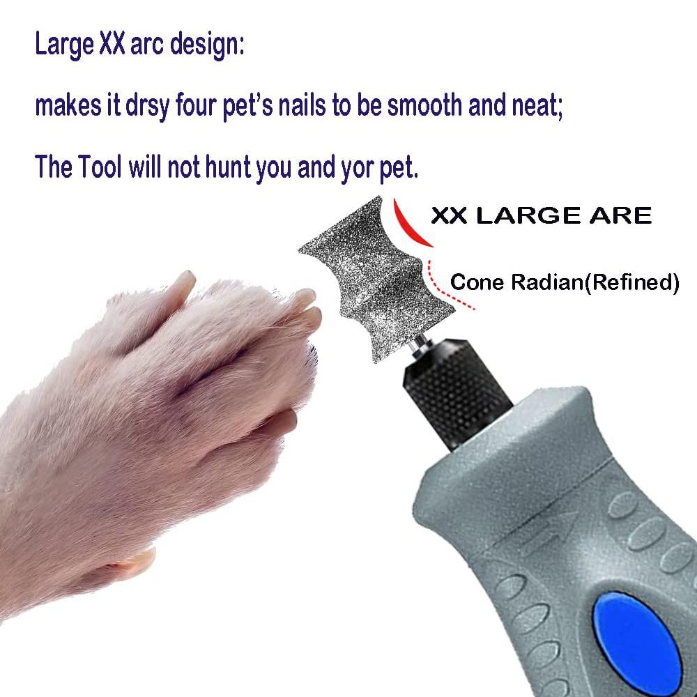 2 Pcs Dog Nail Grinder Bits Diamond Rotary Bit for Dogs&Pets Nail Care