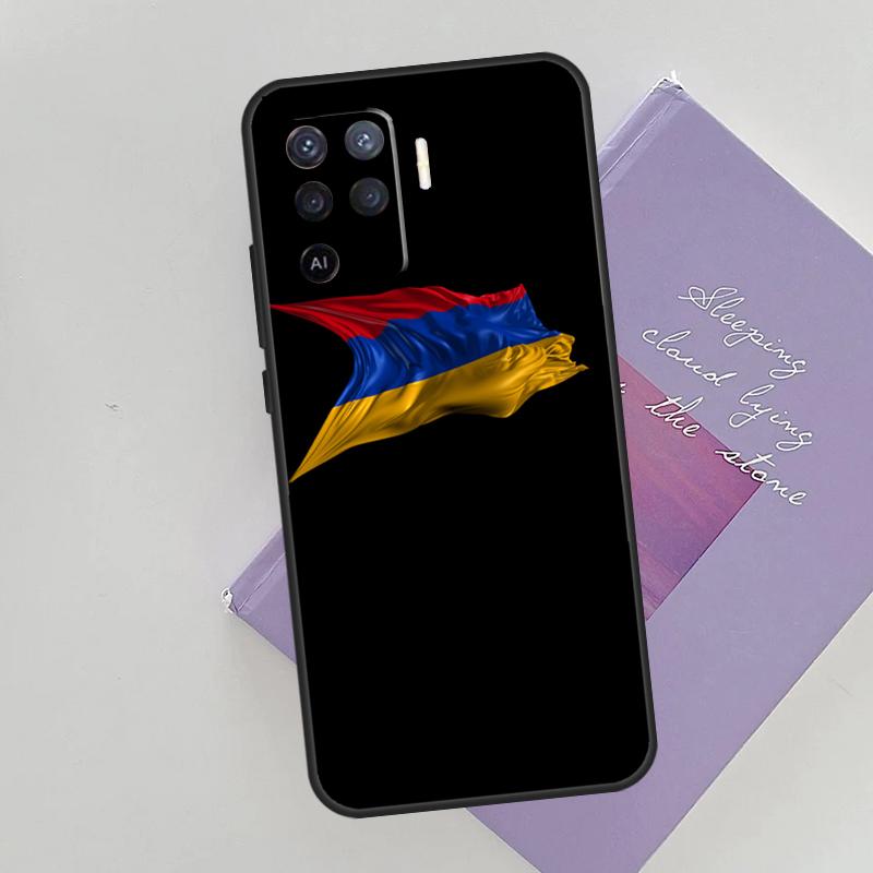 Armenia coat of arms Flag Cover For Oppo A78 A98 A74 A54 A94 A15 A16 A17 A52 A72 A76 A96 A53 A57S A58 A5 A9 Phone Case