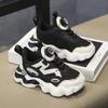 2024 Autumn Boys' Breathable Mesh Knob Buckle Sports Shoes
