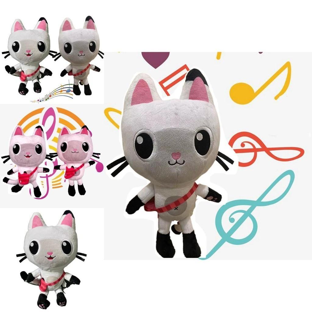 Adorable Gabby's Dollhouse Music Plush Toy Cartoon Stuffed Cat Plushie Doll For Kids