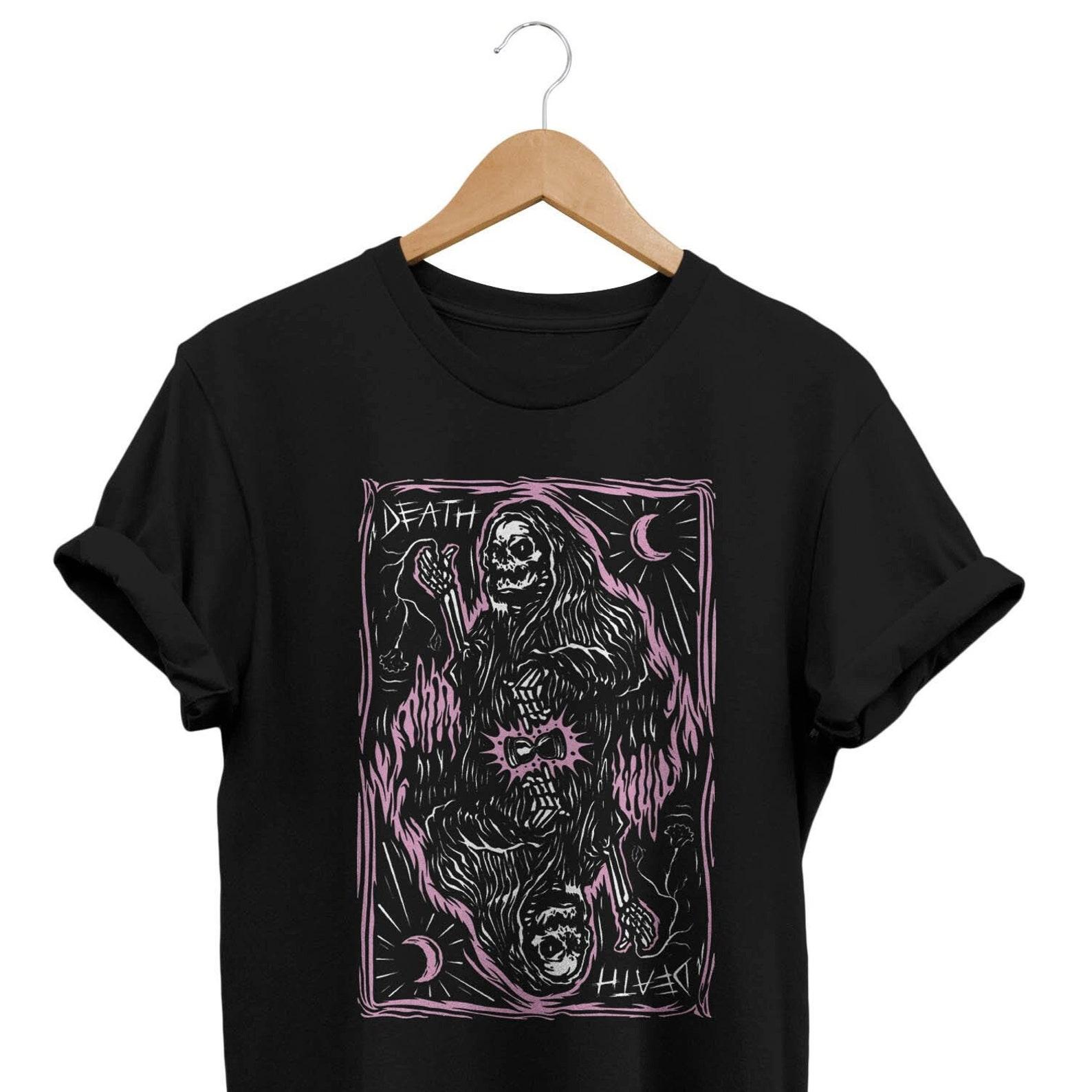 Grim Reaper Death Time T-shirt: Goth Style Graphic Tee S