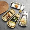 Nordic Stainless Steel Fan-shaped Spoon Tray, Hotel Restaurant Towel Tray, Buffet Hot Pot Restaurant Food Clip Tray