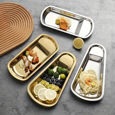 Tavă lingură în formă de evantai din oțel inoxidabil Nordic, tavă pentru prosoape hotel restaurant, tavă clește pentru mâncare restaurant bufet hot pot