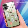 For iPhone 17 Case PC TPU Tempered Glass Pattern Printing Anti Drop Phone Back Cover