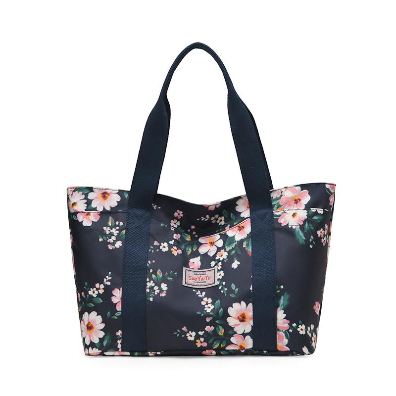 Large Capacity Tote Bag Women Commuter Printed Shoulder Bag Mother Bag
