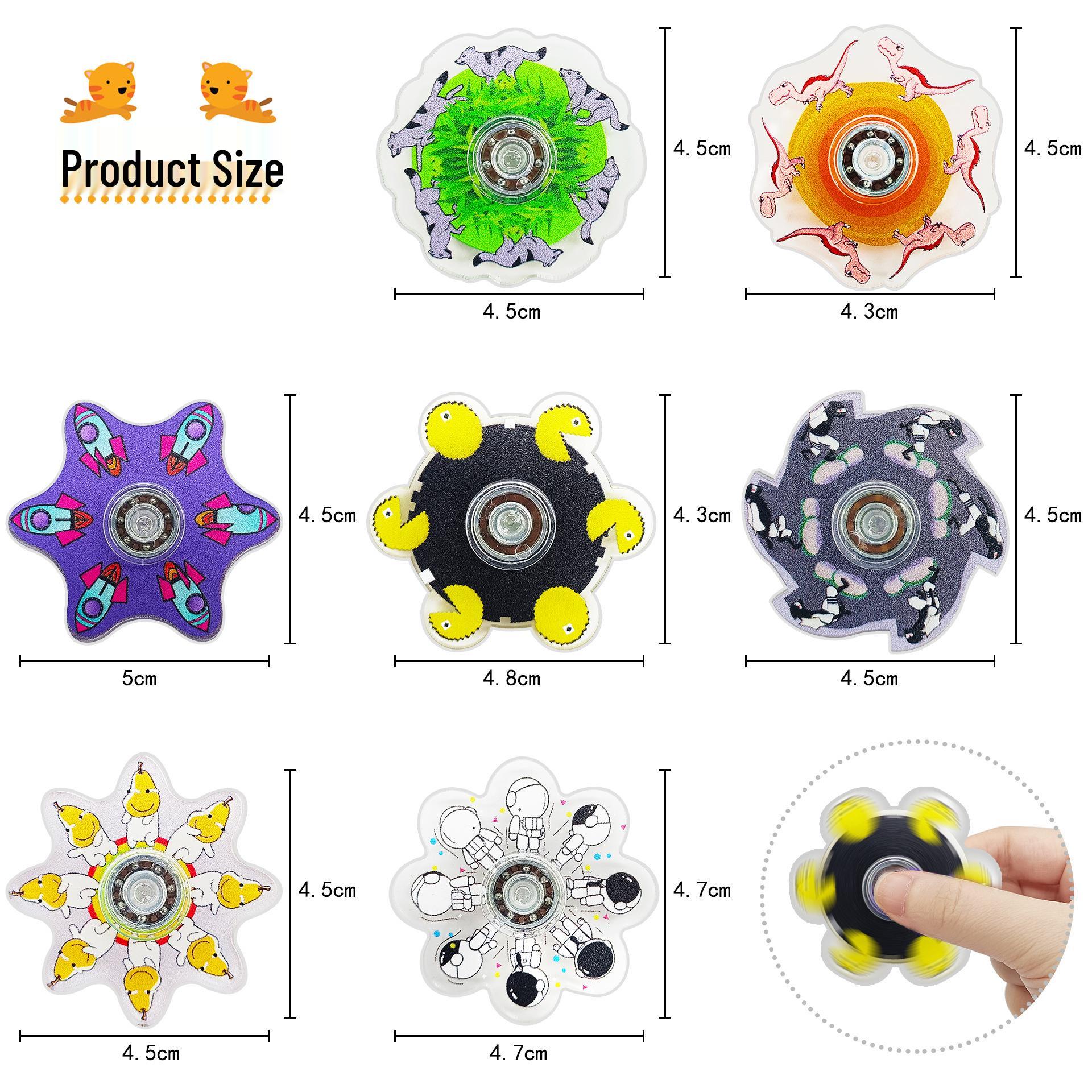 New Dynamic 3D Spin Fingertip Gyroscope Decompression Toy