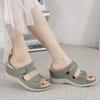 Party Sandals Women'S Summer Fashion Casual Wedges Open Toe Floor Empty Dress Sandal On The Beach To Wear Shoes Chalas Mujer