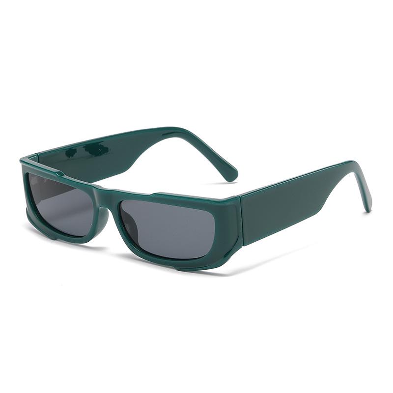 Trendy Small Frame Color Block Sunglasses - Fashionable Punk Style for Internet Celebrities