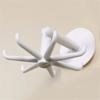 Multifunctional Rotatable 7Hooks Kitchen Storage Hanger No Drill Adhesive Hook Space Saving Home Organizer Tool Kitchen Bathroom