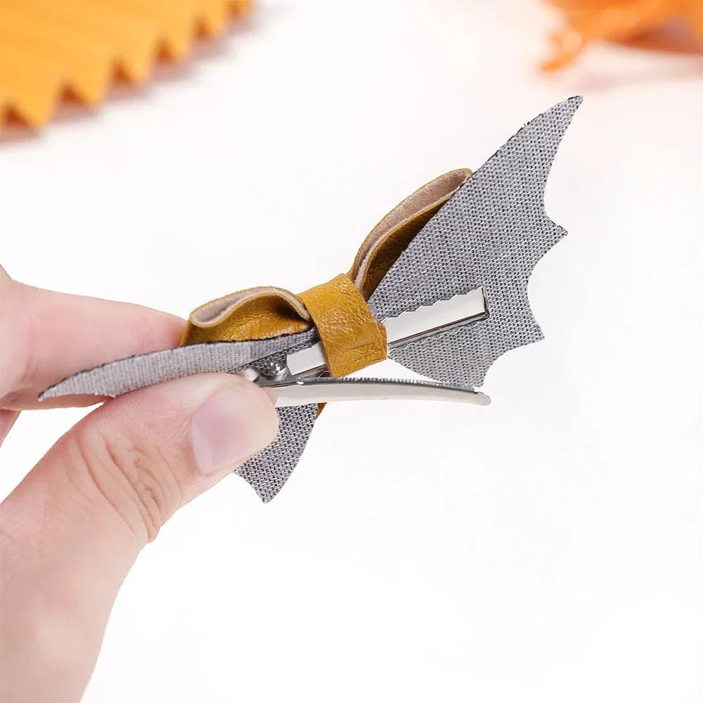 2ks Halloweenské sponky do vlasů Netopýří křídlo Mašle Sponky do vlasů Dívčí ofinové sponky Tematická párty Vystoupení Pokrývka hlavy Sponky Cosplay Pokrývka hlavy