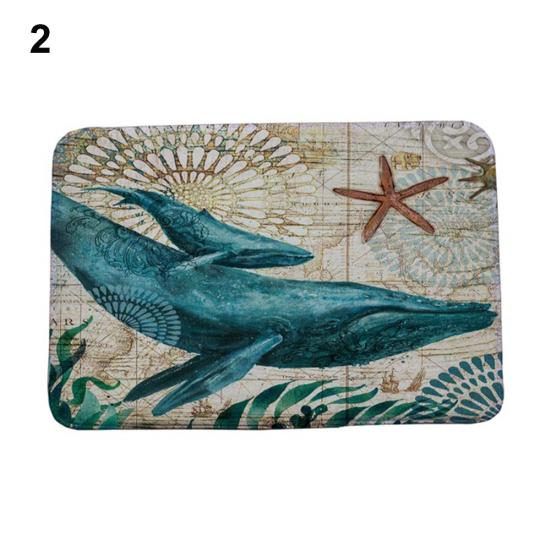 Yousheng Octopus Whale Turtle Seahorse Bathroom Kitchen Anti-slip Floor Mat Home Decor