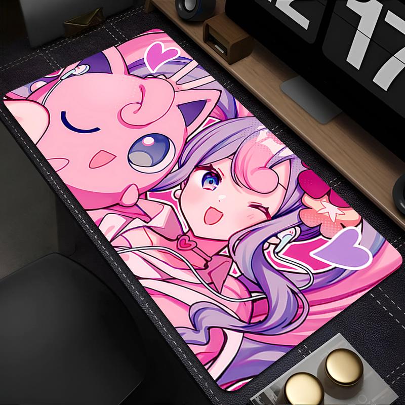 Mouse Pad xcm Pokemon Jigglypuff Kawaii Gaming Accessories PC Computer Keyboard Pad Gamer Desk Mat alfombrilla XXL Mousepad
