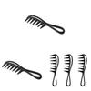 Hair Comb With Fish Bone Handle Large Teeth Styling Brush For Mens Hair Styling And Haircare