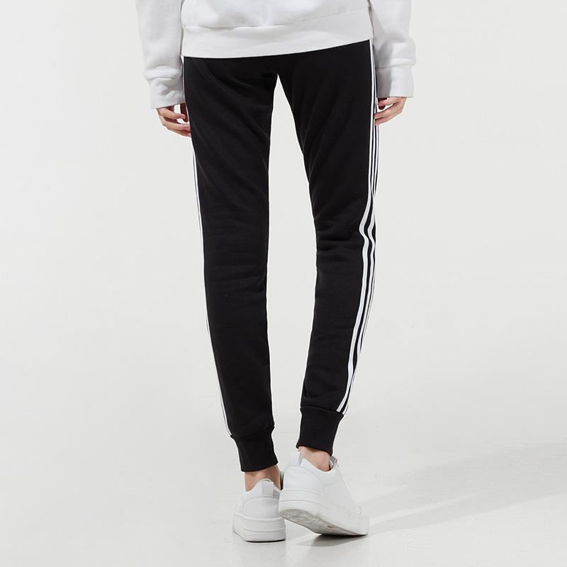 Adidas Sportovní souprava Ležérní bunda s kapucí Pletené zúžené kalhoty Dámské aktivní oblečení Černá GM5567+GM5551