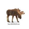 Toymany Simulation American Bison Wildlife Animal Model Toy Mini Figures Dolls Action Figurines Toys for Children Gift Cake Deco