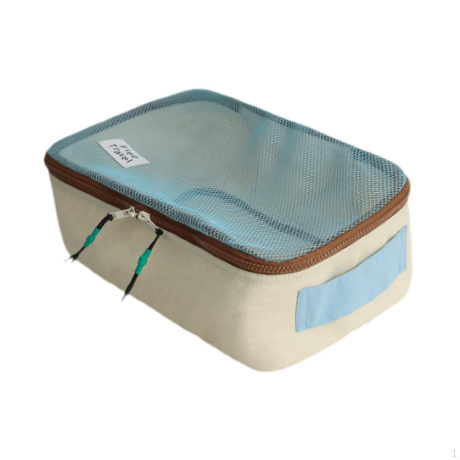 

Решения для хранения одежды в чемоданах с органайзерами для нижнего белья и упаковки Blue M