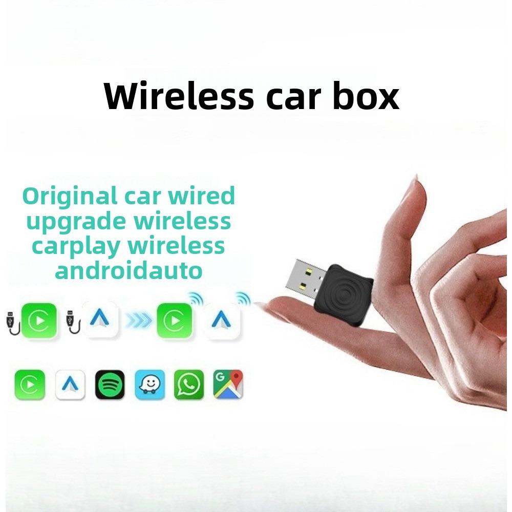 Wireless CarPlay Adapter Box Convert Wired to Wireless for iPhone Android Auto Car Stereo