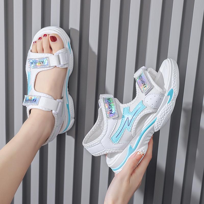 Літні надлегкі сандалі Жіночі спортивні сандалі Дівочі сандалі на липучці для дівчаток