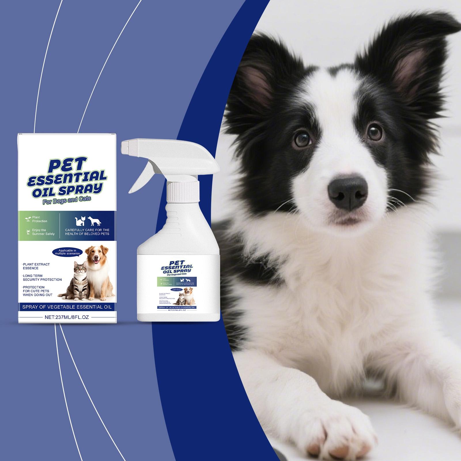 

Травяной спрей от блох и сывороточное масло и спрей для ухода со свежим травяным ароматом, 237 мл One Size белый