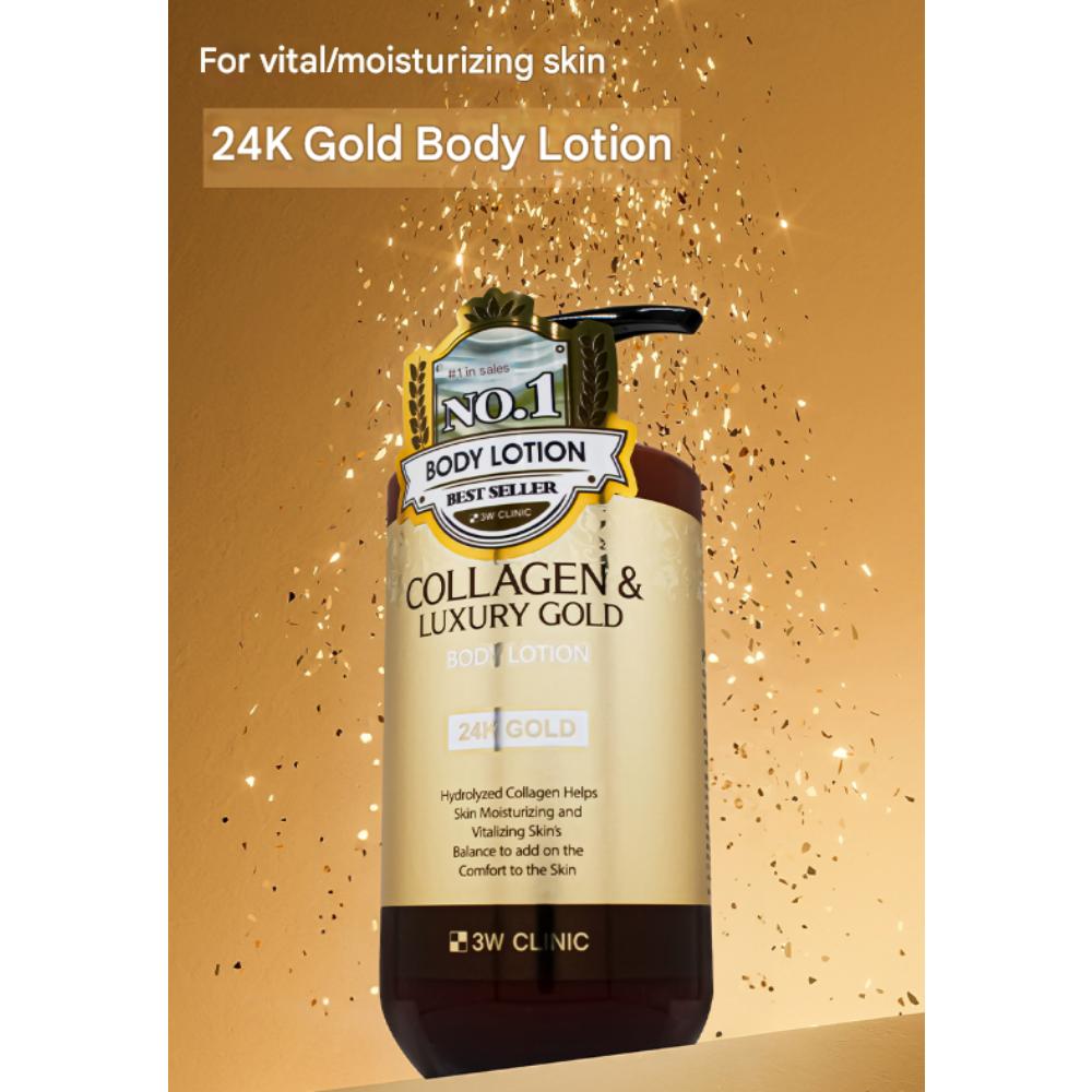 3W CLINIC Collagen & Luxury Gold Body Lotion (750ml)