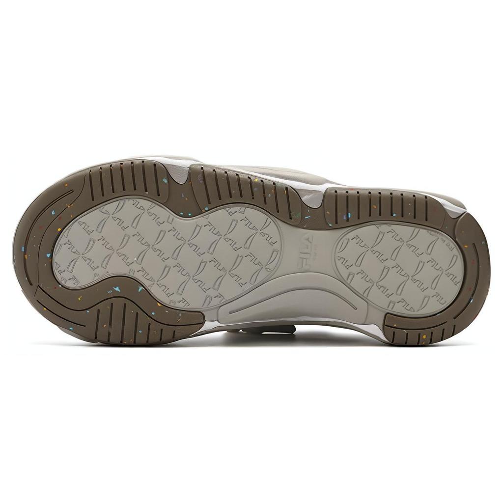 FILA Brook LV Fabric Synthetic Leather Comfortable Versatile Wear-Resistant Breathable Low-Top Casual Shoes Men sneaker Gray Green F12M341202FND