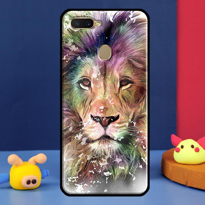 Lion Art For Oppo A54 A57 S A78 A58 A98 A5 A9 A91 A15 A16 A17 A52 A72 A76 A96 A74 A94 A77 Phone Case
