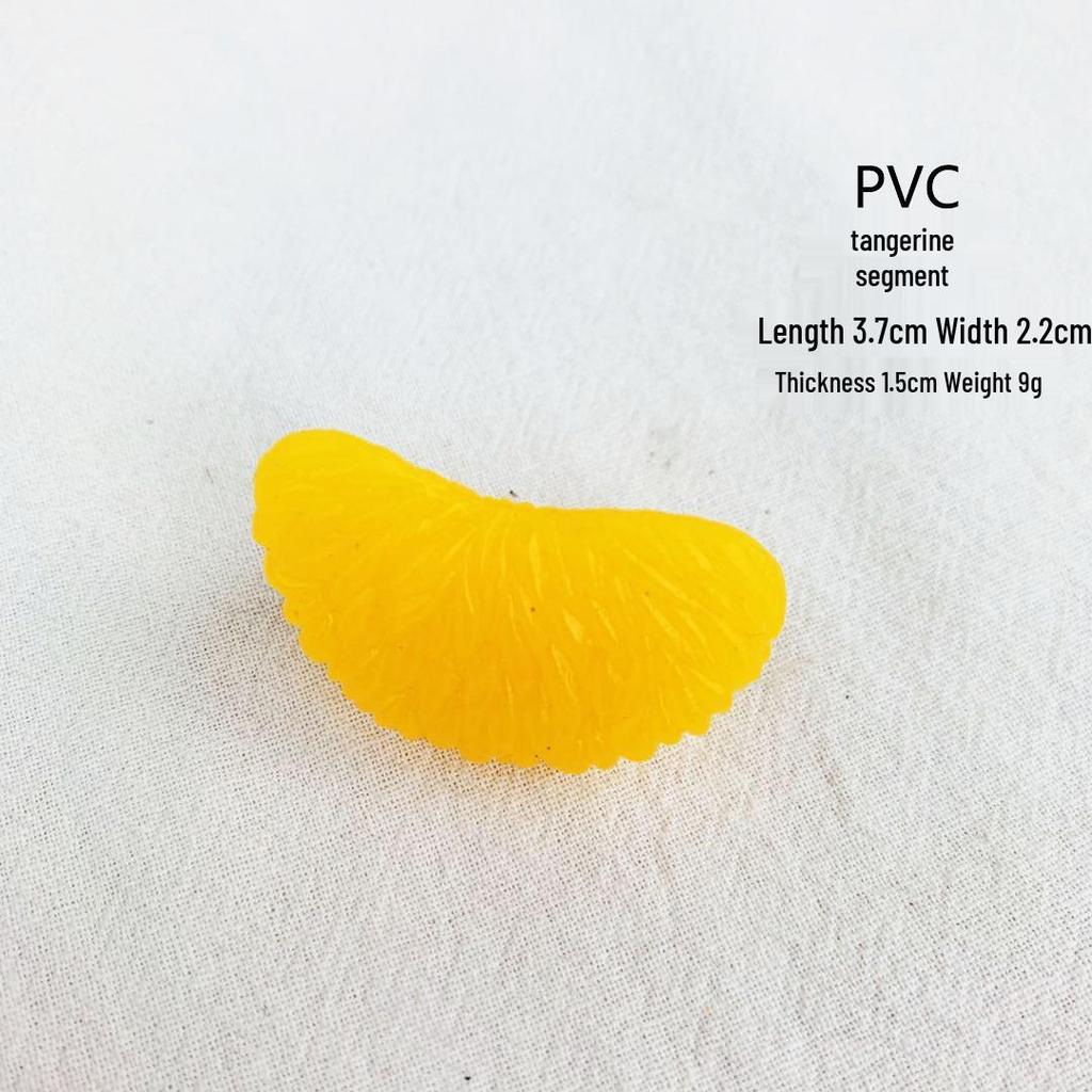 Simulation Fruit Models: Lemon, Orange, Strawberry, and Watermelon Slices for Decoration & Photography Props
