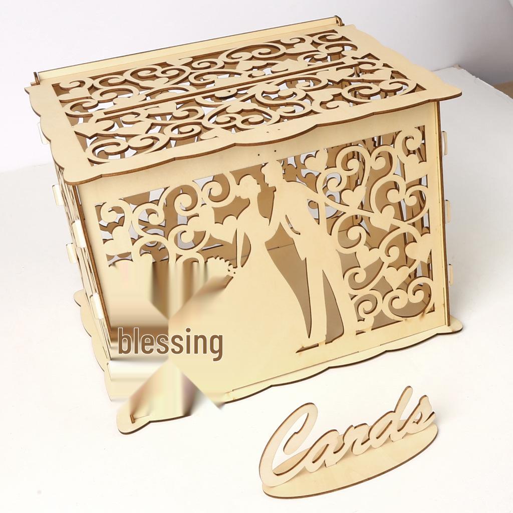 DIY Wooden Wedding Card Box and Business Card Holder