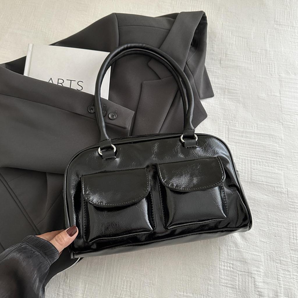 Women's Casual Shoulder Bag with Smooth Surface Shopping Casual Bag for Ceremony and Other Holidays