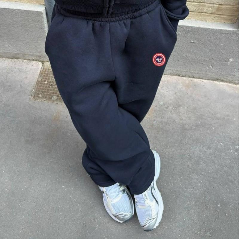 Tuta Jogger con Felpa con Cappuccio e Zip Oversize Unisex Streetwear Casual Abbigliamento Sportivo Uomo Donna