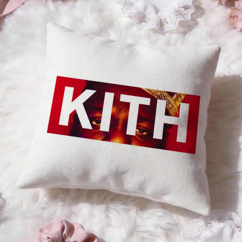 Classic Logo K-KITH Cushion Cover Premium Comfort Reversible Pillow Cove -Two In One Design for Any Room & Car Interior