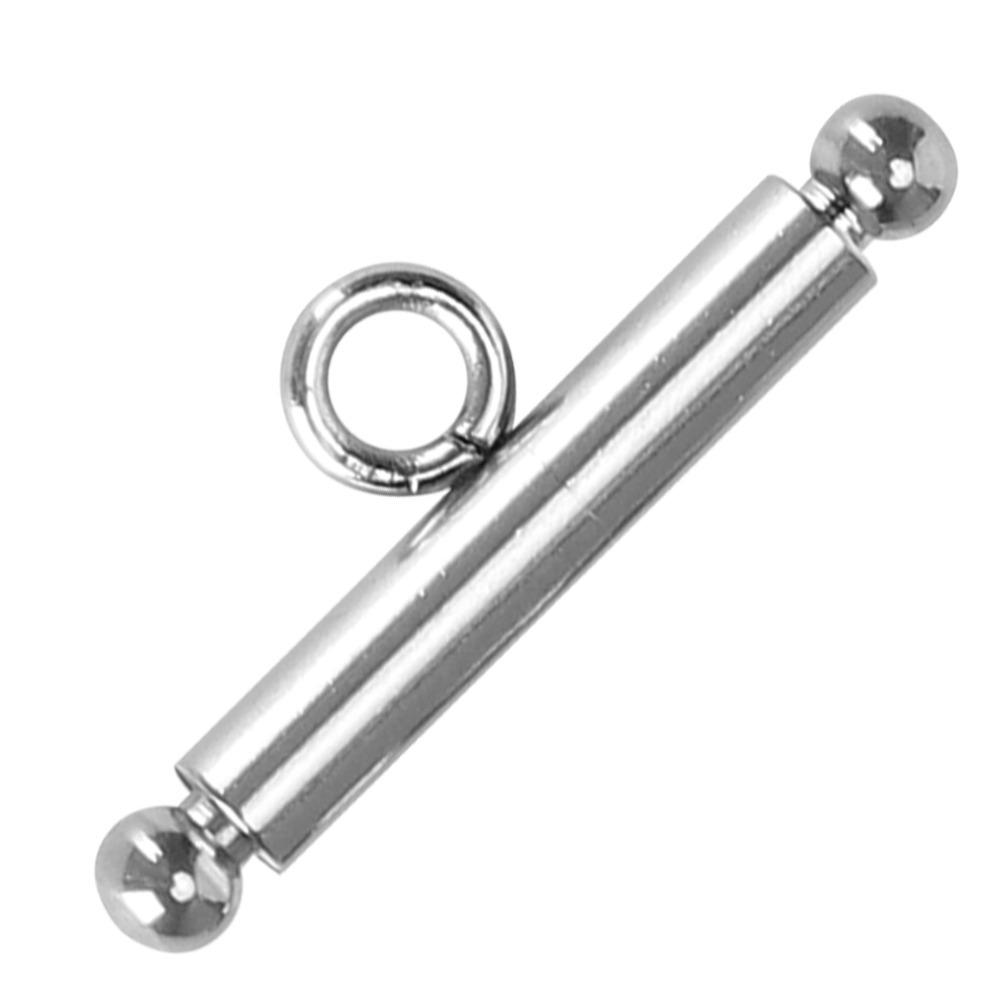 

20 Set Round Bracelet Toggle Clasps Stainless Steel OT Clasp Earrings Making