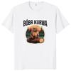 Bober Kurwa Bobr T Shirt Retro Funny Meme Trend Y2k Graphic T-shirt Soft Unisex 100% Cotton Tee Tops EU Size