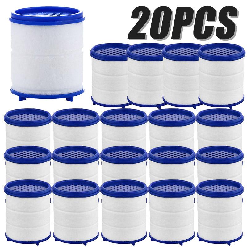 30PCS Faucet Filter Cartridge Kitchen & Bath Shower Tap Water Filter Clean Dual Cartridge PP Cotton Water Filter Unit