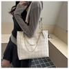 Frühlings-Neue Mode Karierte Tragetasche für Damen, Große Kapazität Lässige Schulter-Handtasche, Urbane Einfacher Stil Quadratisches Muster Tasche KTB