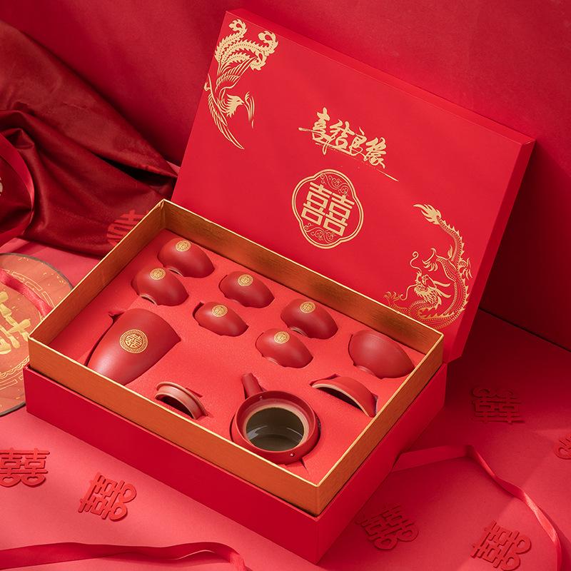 Wedding Banquet Gifts for Newcomers, Engagement Gifts for Girlfriends and Brides, Dowry, Practical Ceramic Tea Set
