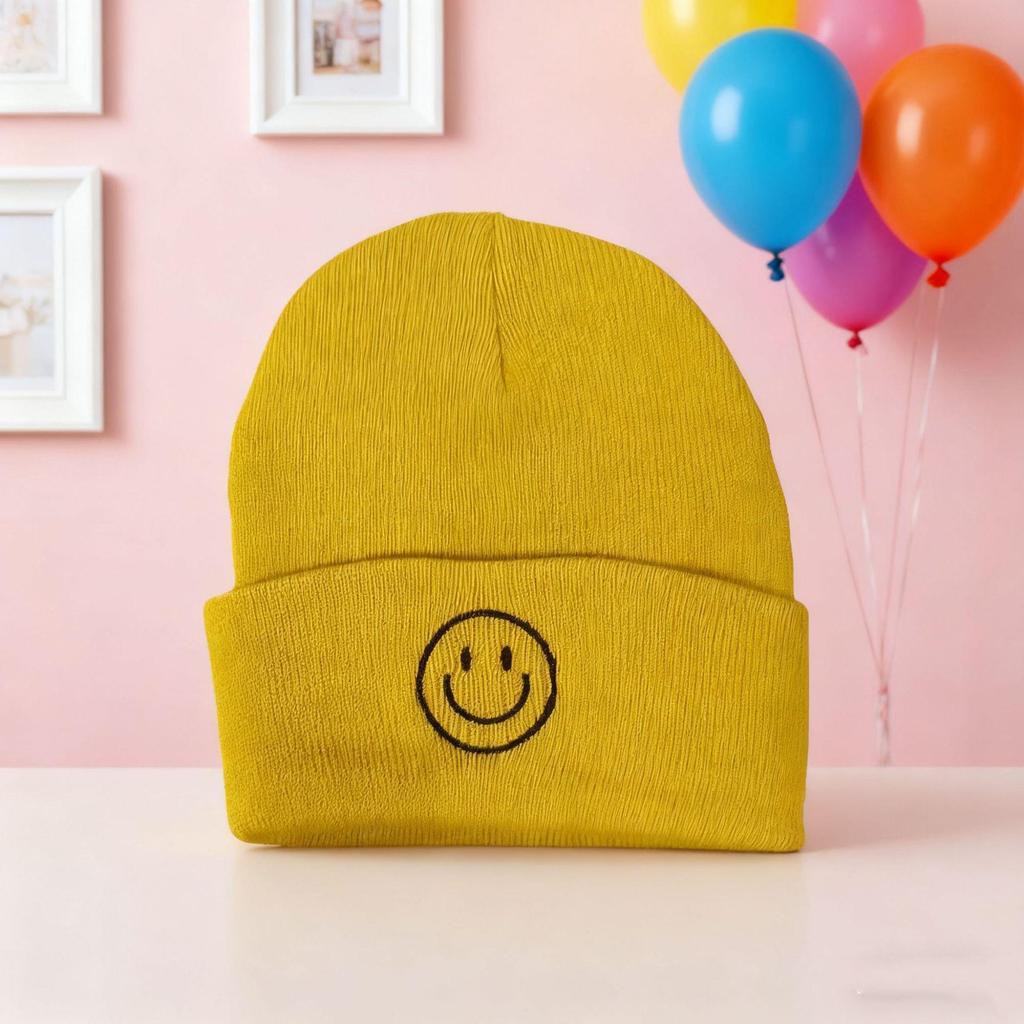 Všestranná trendy akrylová pletená čepice - Unisex podzim/zima Hip Hop styl pro ochranu před chladem.