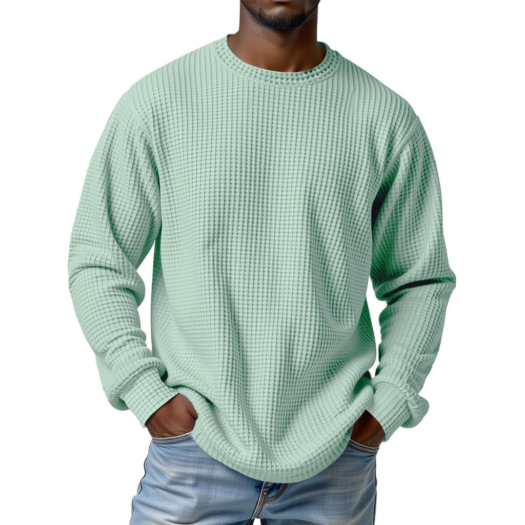 Men's Knit Casual Collar Pullover - Long Sleeve Daily Wear