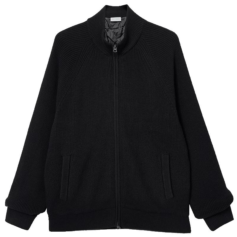 Jack & Jones Men s Stand-Collar Zipper Knit Cardigan S